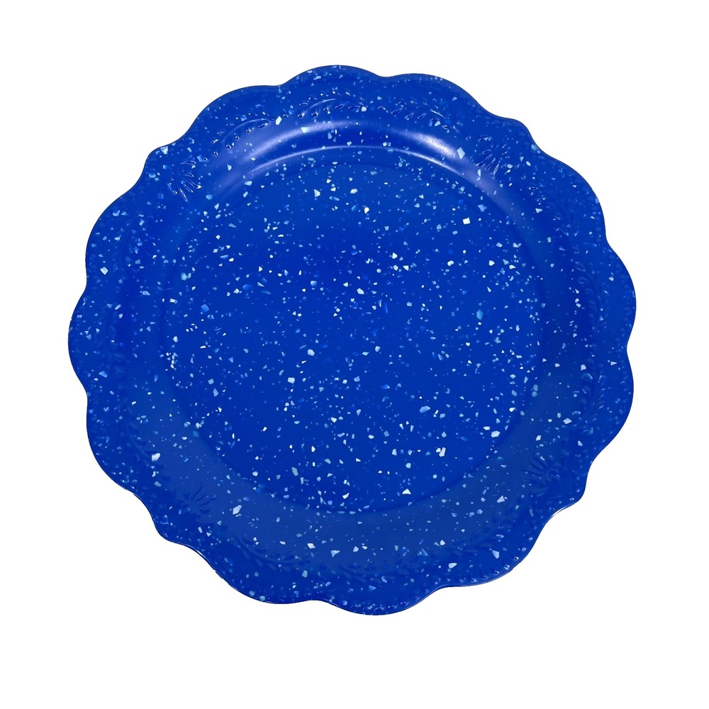 The Pioneer Woman Juliette Dinner Plate Cobalt Blue Speckle Melamine 10.7" New